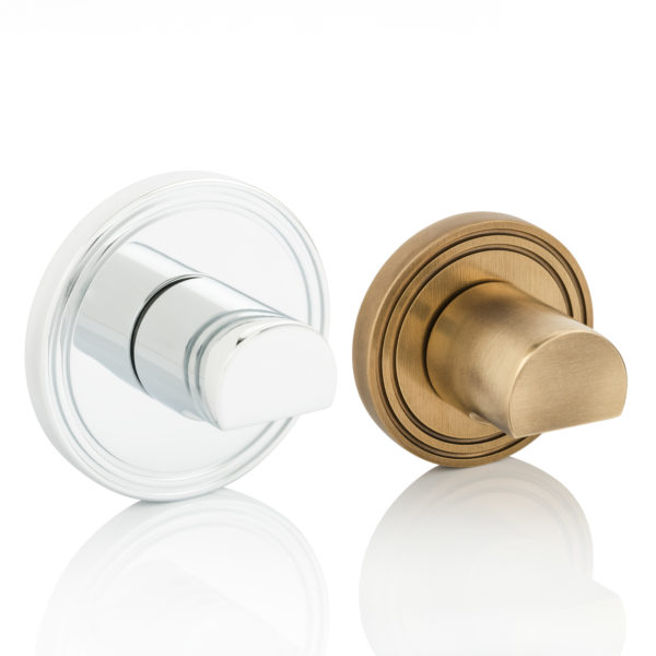 Barrel II thumb turn with grooved rose