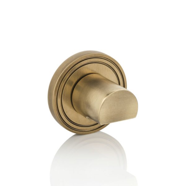 Barrel II thumb turn with grooved rose