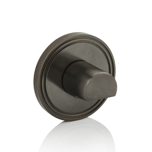 Barrel II thumb turn with grooved rose