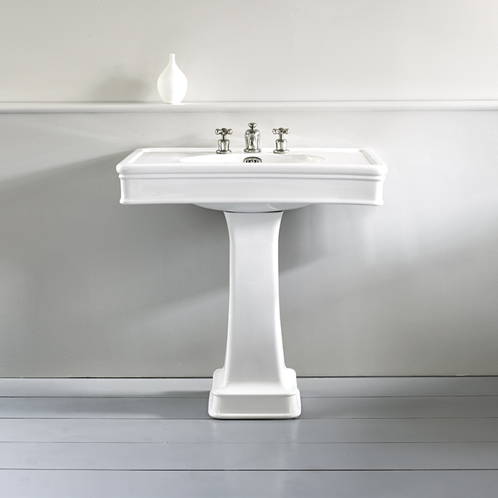 Lonsdale 860mm large basin on pedestal
