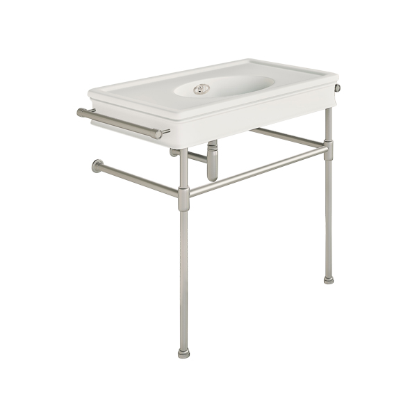 Lonsdale 860mm large basin with rail mount holes on basin stand