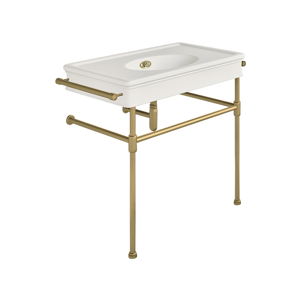 Lonsdale 860mm large basin with rail mount holes on basin stand