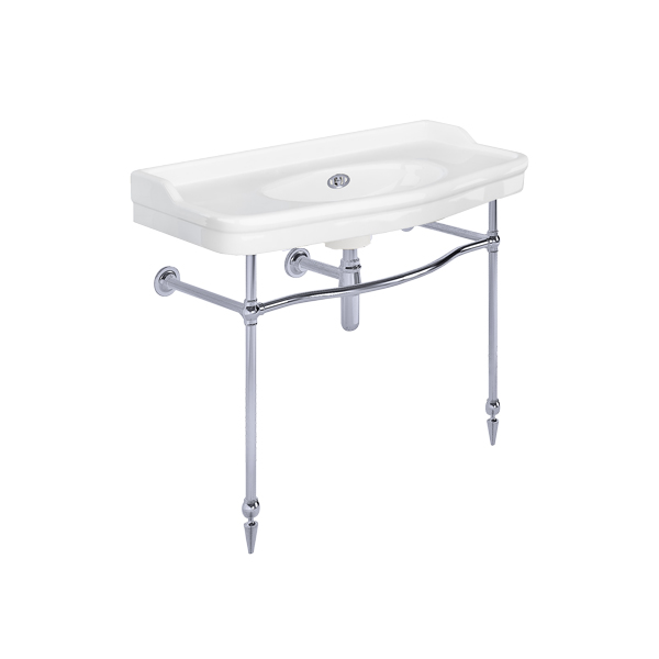 Paris 1020mm basin on basin stand. Zero, one or three tap holes.