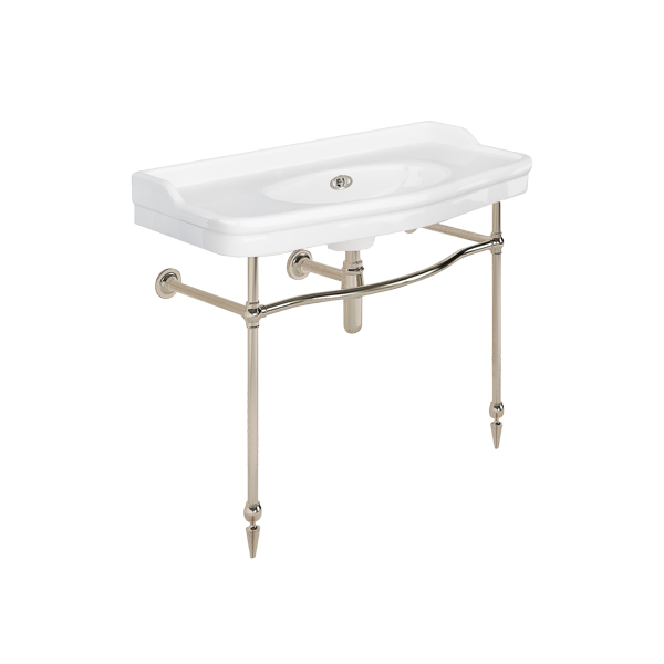 Paris 1020mm basin on basin stand. Zero, one or three tap holes.