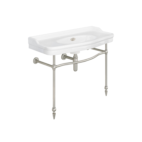 Paris 1020mm basin on basin stand. Zero, one or three tap holes.