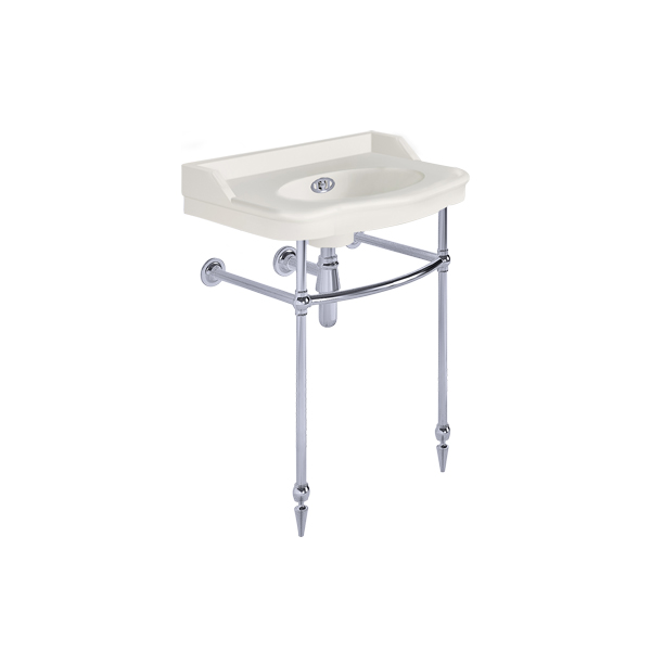 Paris 650mm basin on basin stand. Zero, one or three tap holes.