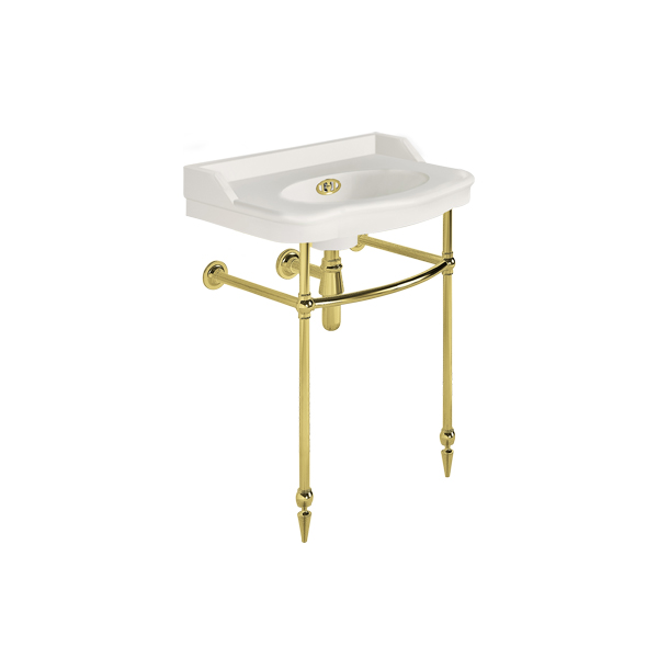 Paris 650mm basin on basin stand. Zero, one or three tap holes.