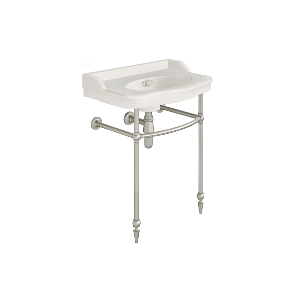 Paris 650mm basin on basin stand. Zero, one or three tap holes.