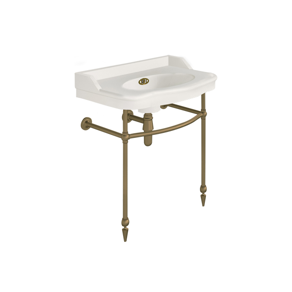 Paris 760mm basin on basin stand. Zero, one or three tap holes.