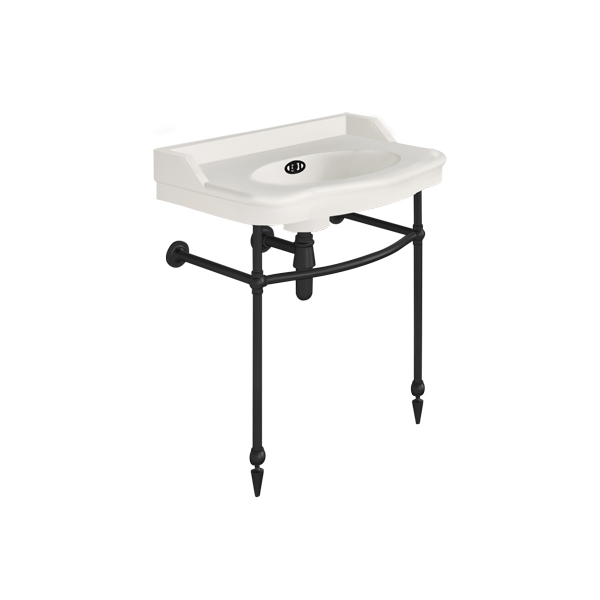 Paris 760mm basin on basin stand. Zero, one or three tap holes.