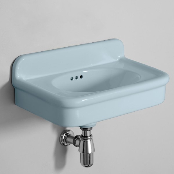Rockwell 480mm cloakroom basin in Powder Blue