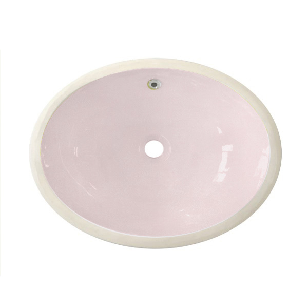 Rockwell oval undermount basin 450 x 320mm in Pale Pink