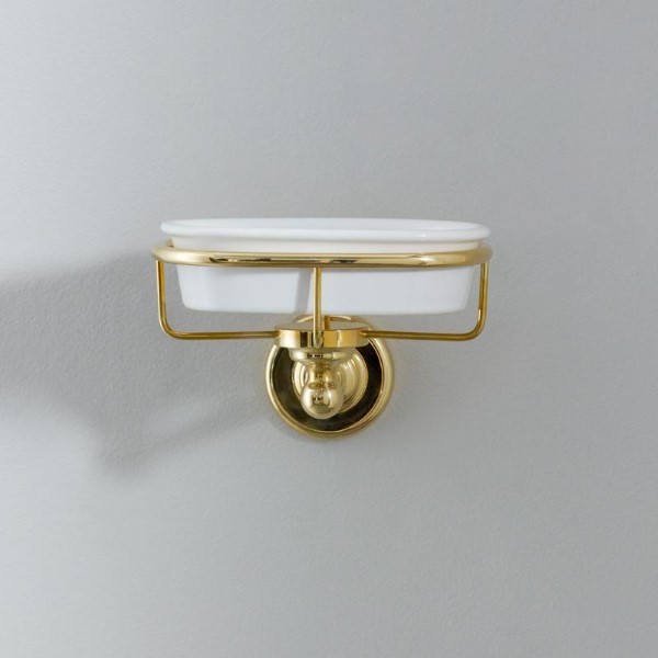 Rockwell ceramic wall-mounted soap dish in various colourways