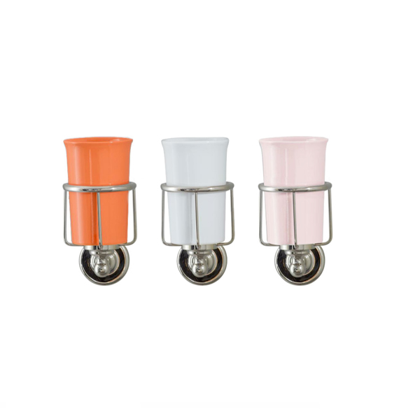 Rockwell ceramic wall-mounted tumbler holder in various colourways