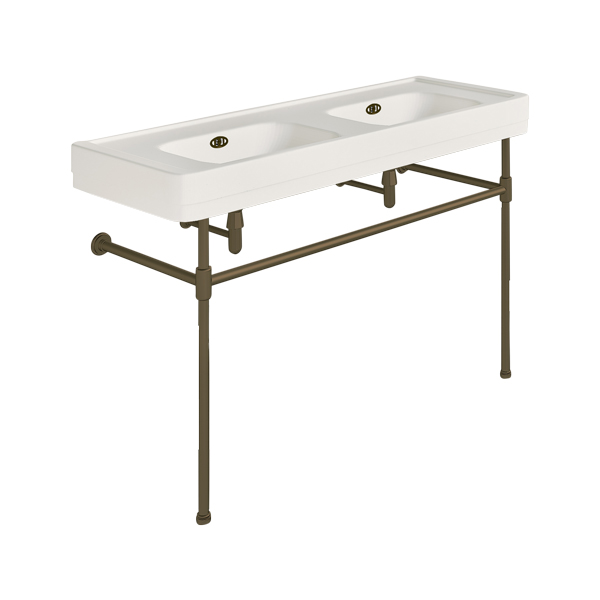 Soho 1300mm double basin on basin stand