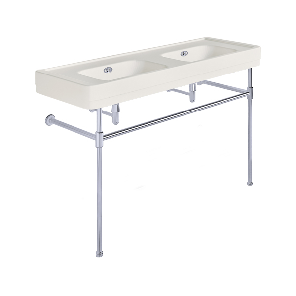 Soho 1300mm double basin on basin stand
