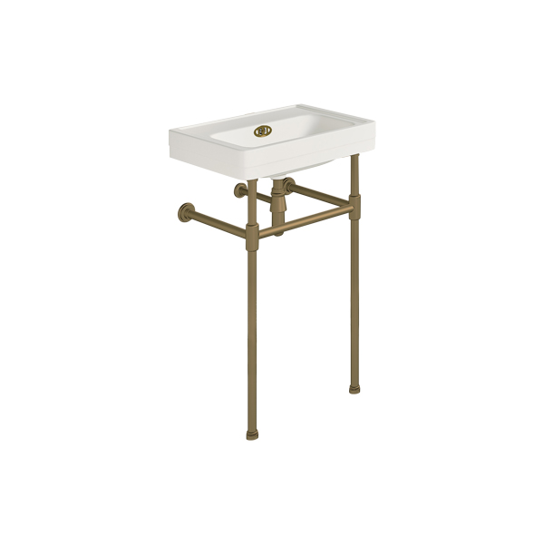 Soho 500mm powder room basin on basin stand