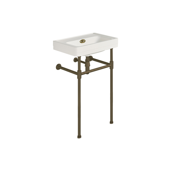 Soho 500mm powder room basin on basin stand