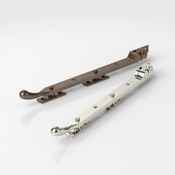 Teardrop casement window stay