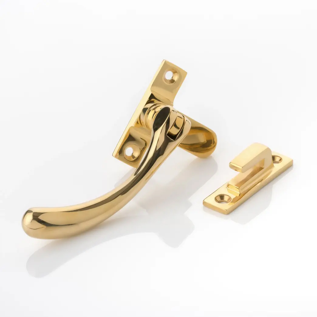 Solid brass traditional bulb end casement fastener