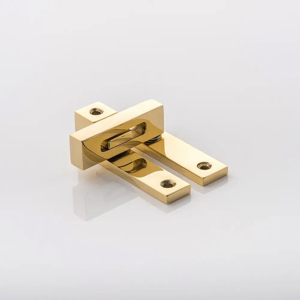 Cube solid brass sash window fastener