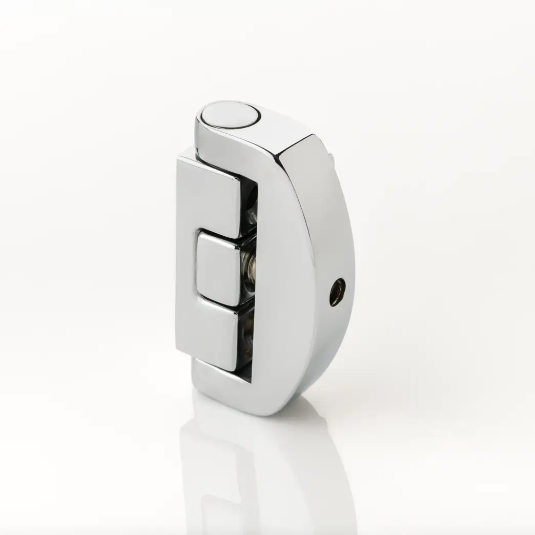 Solid brass casement window lock with key