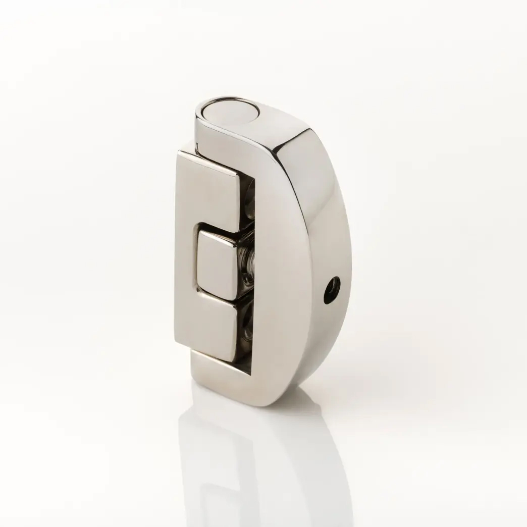 Solid brass casement window lock with key