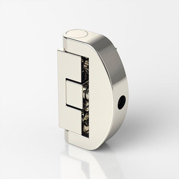 Solid brass casement window lock with key