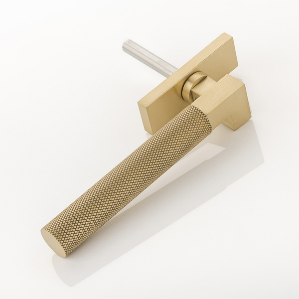 Ashworth solid brass espagnolette window handle with diamond knurl