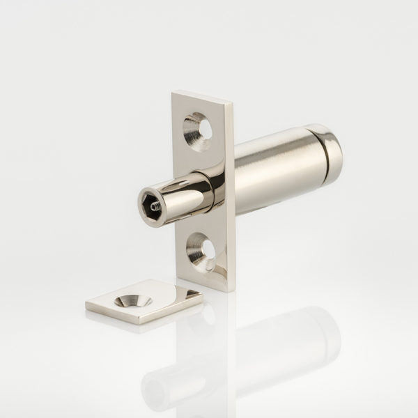 Solid brass lockable flush sash window stop