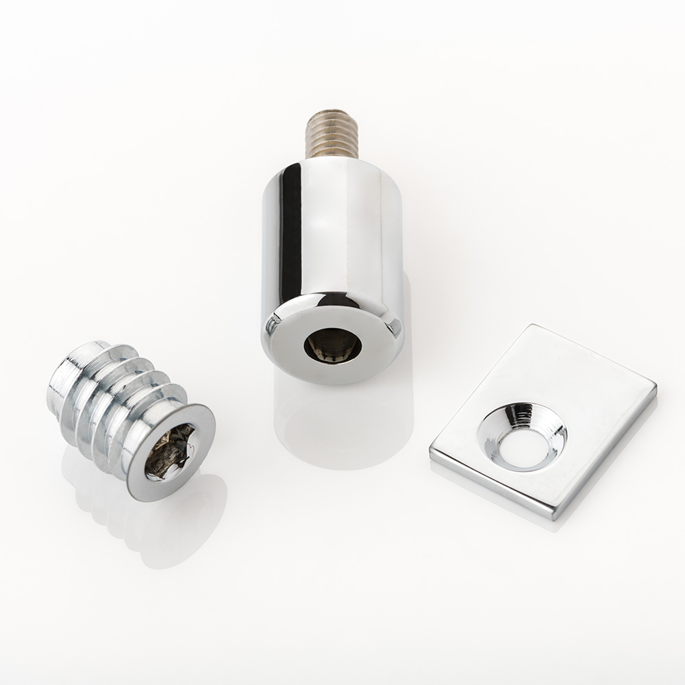 Pair of solid brass sash window stops