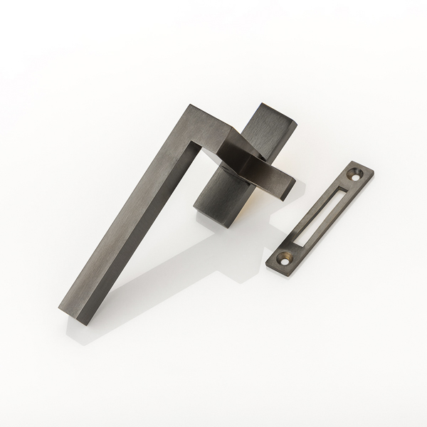 Cube solid brass casement window set