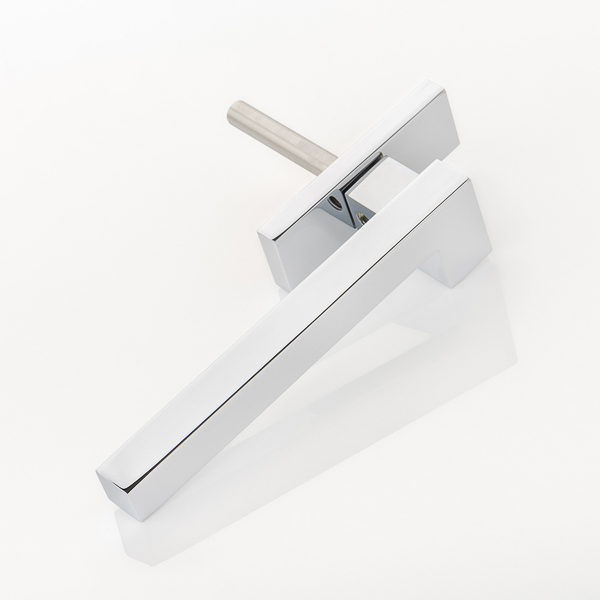 Cube solid brass espagnolette window handle