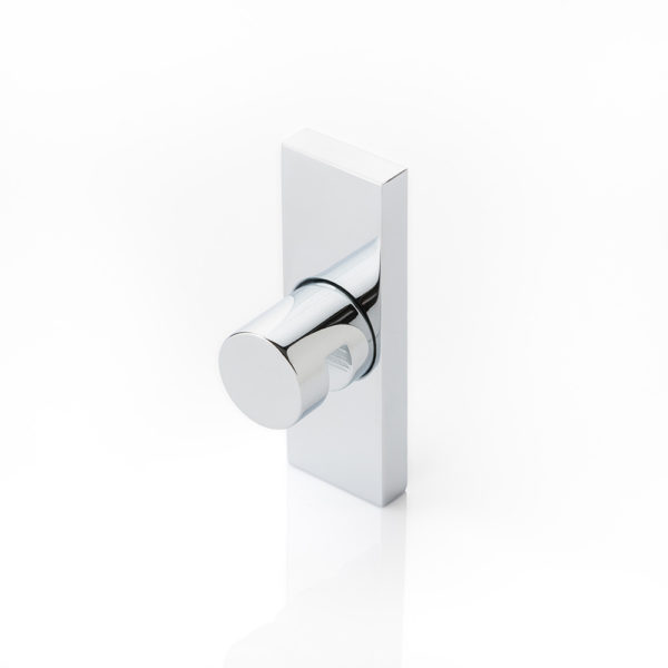 Round hook plate for casement window handle