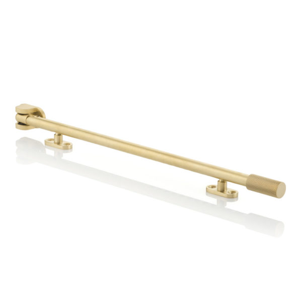 Casement window stay with diamond knurl