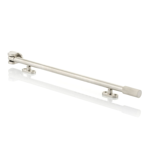 Casement window stay with linear knurl